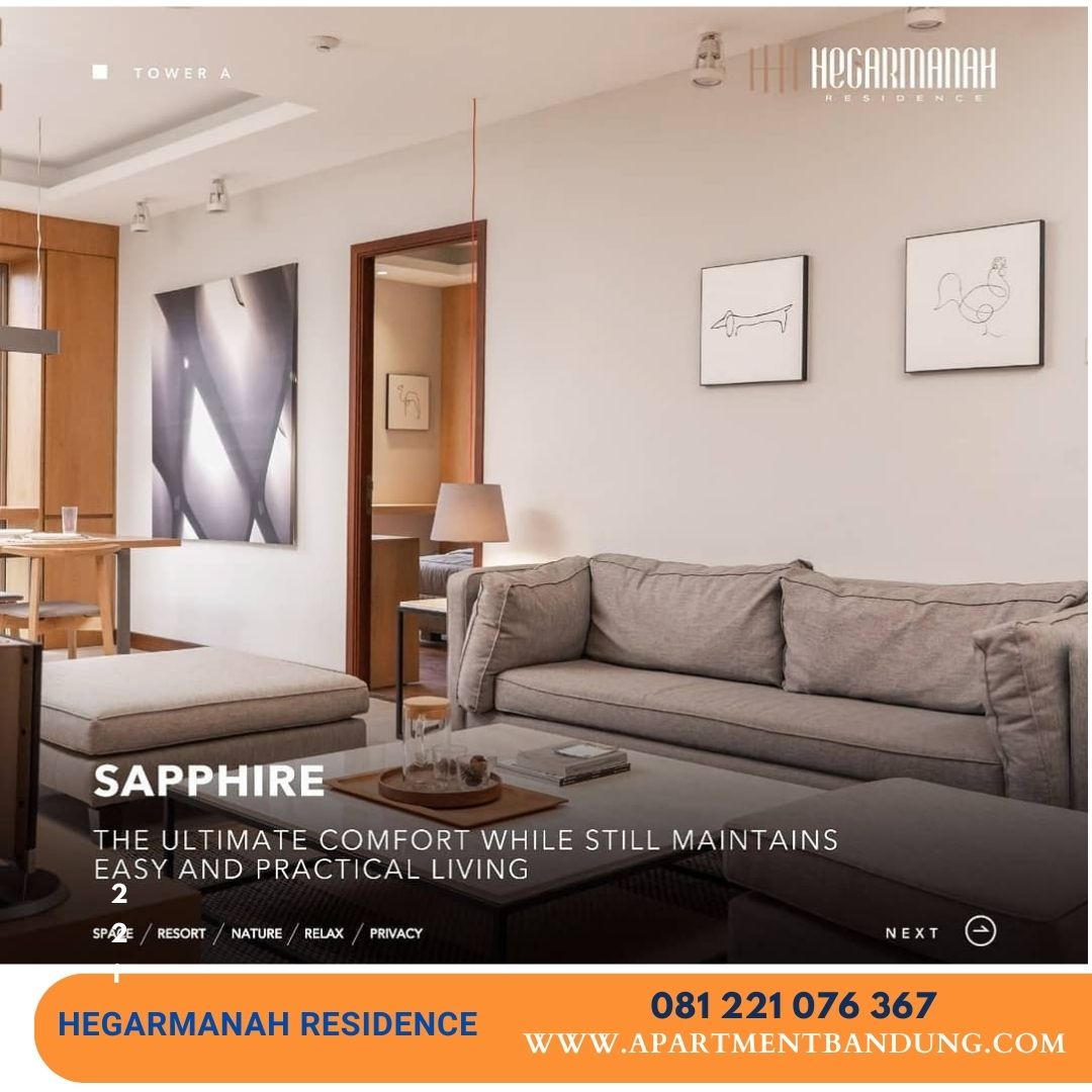 Hegarmanah Residence, Tower A, Type Sapphire